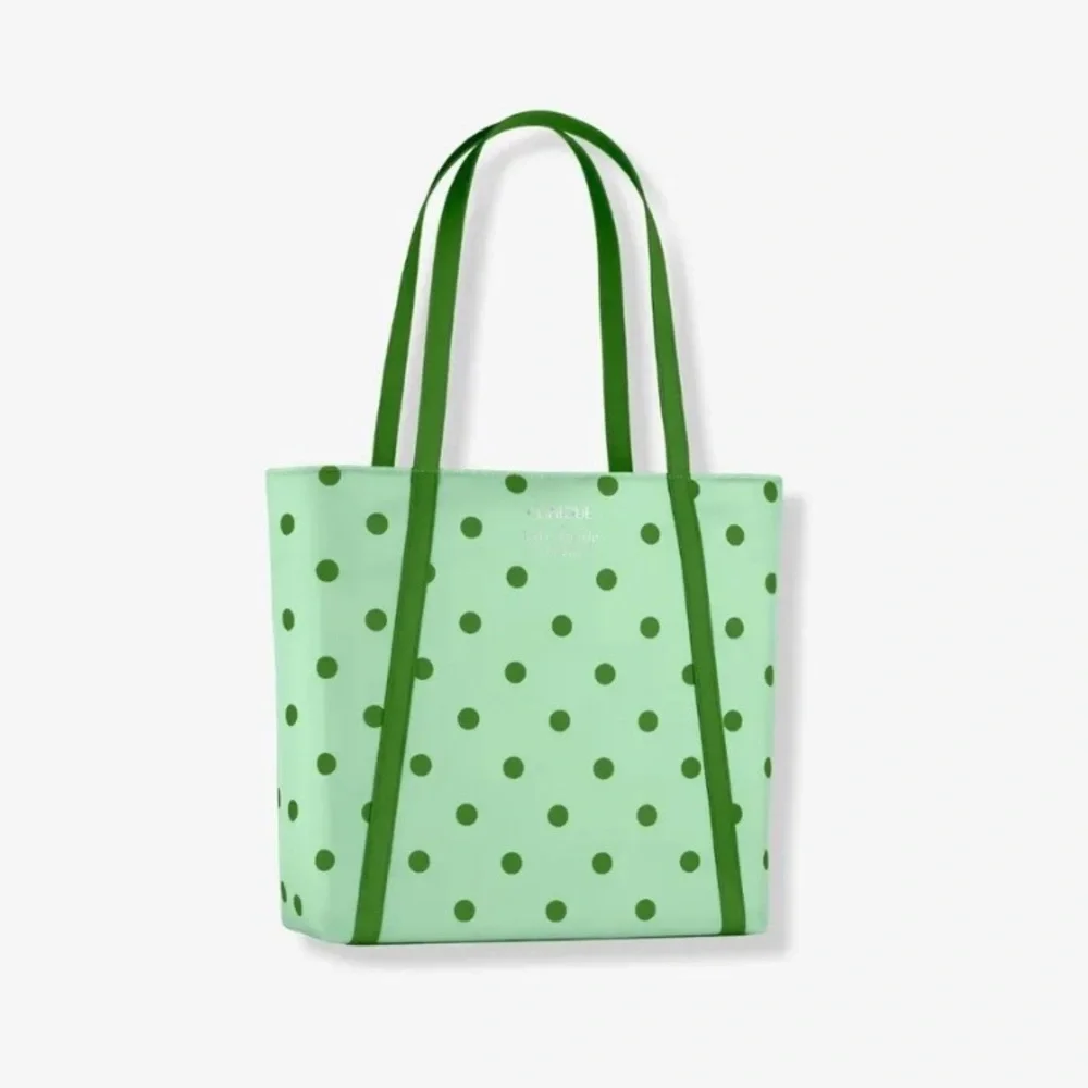 HOLIDAY PRICING! NWT Kate Spade x Clinique Polka Dot Tote - Picture 1 of 4